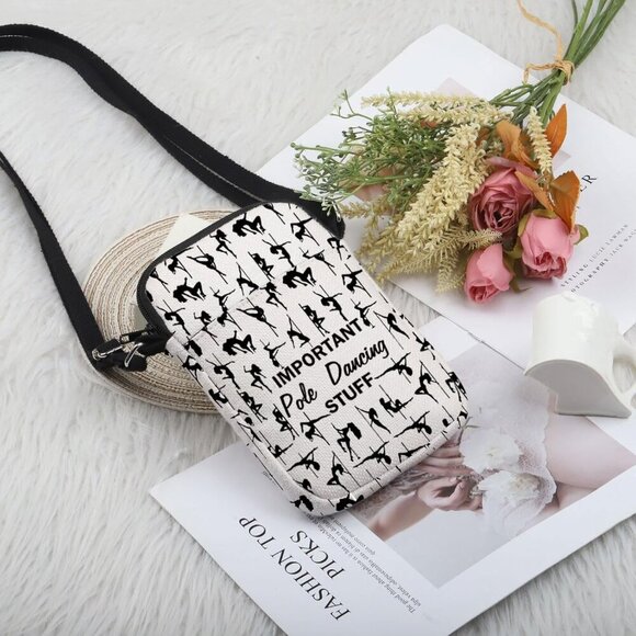 Pole Dancer Gift Canvas Crossbody Bag for Dancers Teachers Travel - Picture 3 of 7